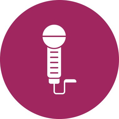 mikrofon simgesi vektör illüstrasyonu