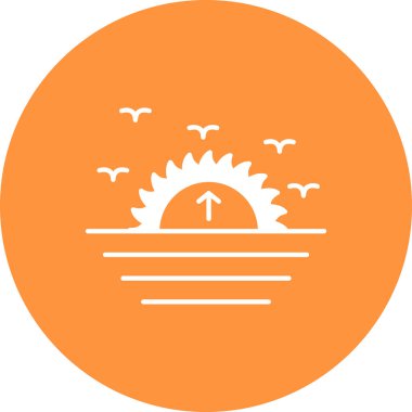 Güneş Simgesi Vektör illüstrasyonu