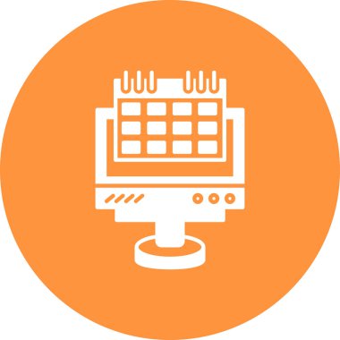 Takvim simgesinin vektör illüstrasyonu