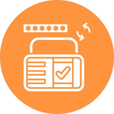 Güvenli bir simgenin vektör illüstrasyonu