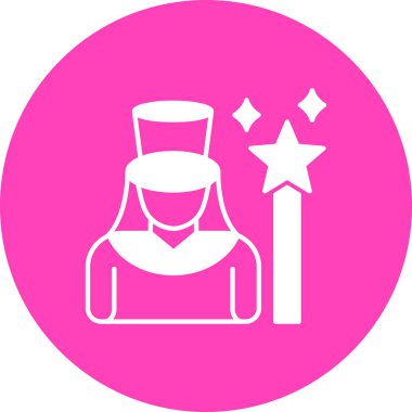 Bir yıldız simgesinin vektör illüstrasyonu