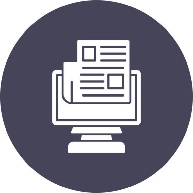 Bilgisayar simgesi. vektör illüstrasyonu