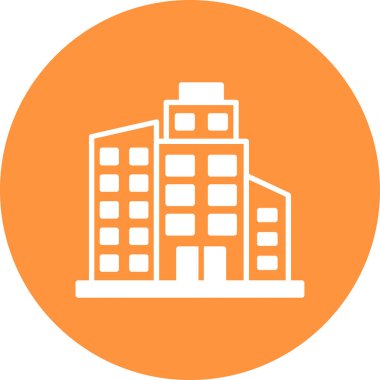 şehir simgesi vektör illüstrasyonu