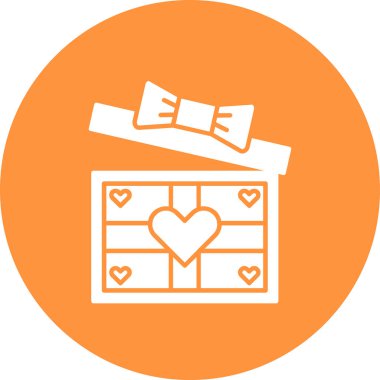 Hediye. Web simgesi basit illüstrasyon