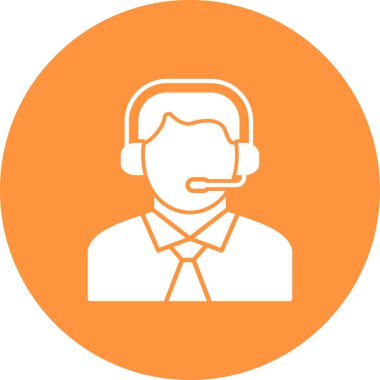 Çağrı merkezi ikon vektör illüstrasyonu