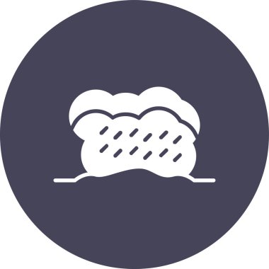 Bulut. Web simgesi basit illüstrasyon