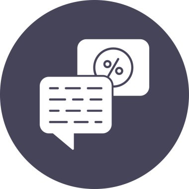 İndirim simgesinin vektör illüstrasyonu