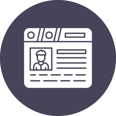 Web simgesi, bilginin vektör illüstrasyonu