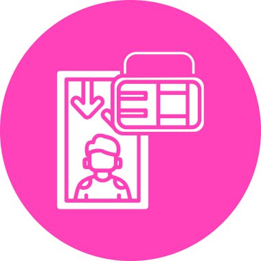 Modern simgenin vektör illüstrasyonu