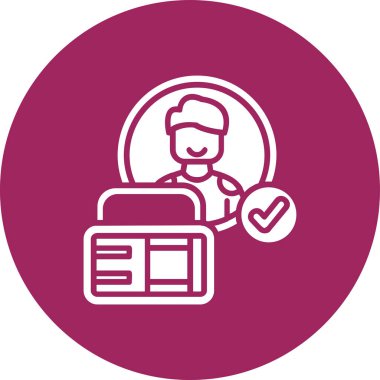 Çantalı bir adamın vektör çizimi