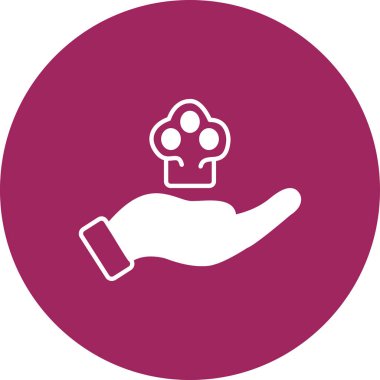 Gıda simgesinin vektör illüstrasyonu