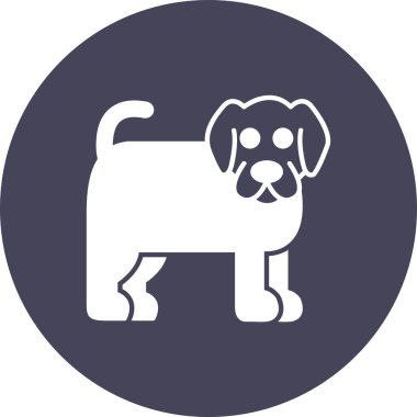 köpek simgesi vektör illüstrasyonu