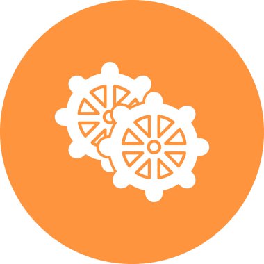 dişli simgesi vektör illüstrasyonu