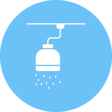 Duş düz vektör simgesi