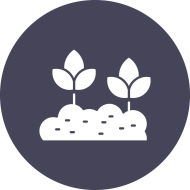 Bitki yetiştirmek. Web simgesi basit illüstrasyon