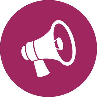 İzole edilmiş bir arkaplanda hoparlör düz vektör simgesi