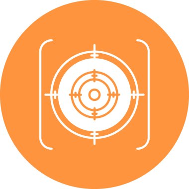 hedef simge, vektör illüstrasyonu