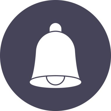 Zil çaldı. Web simgesi basit tasarım