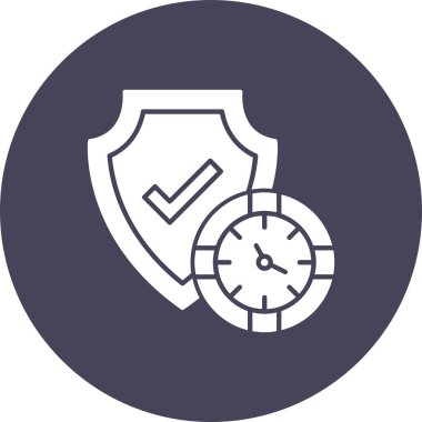 güvenlik alarm simgesi, basit tasarım