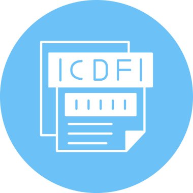 Dosya biçim simgesinin vektör illüstrasyonu