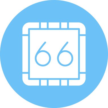 İşlemci. Web simgesi basit illüstrasyon