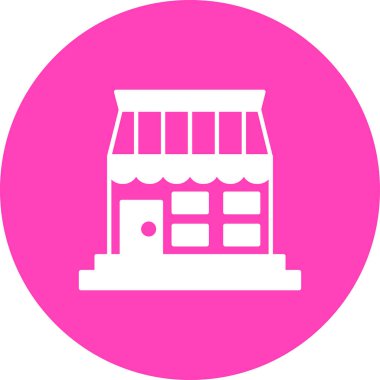Dükkan. Web simgesi basit illüstrasyon