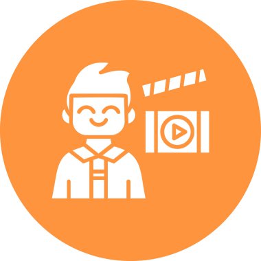 video. Web simgesi basit illüstrasyon