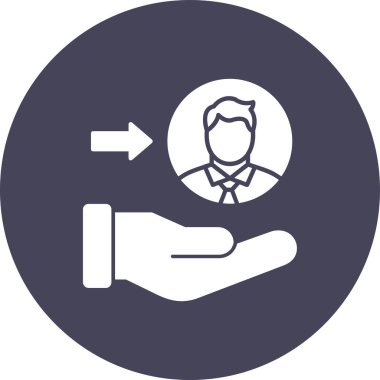 El sıkışma simgesi vektör illüstrasyonu