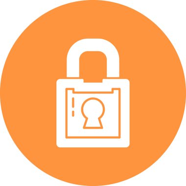 asma kilit ikon vektör çizimi