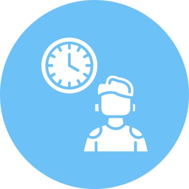 Zaman simgesi vektör illüstrasyonu