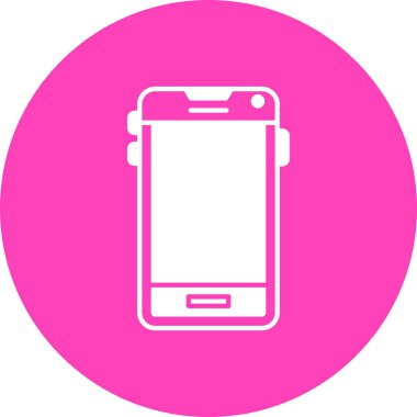 Cep telefonu. Web simgesi basit tasarım