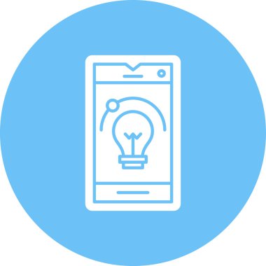 Akıllı telefon simgesinin vektör illüstrasyonu