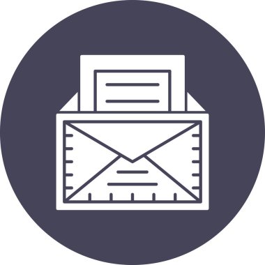 Kişisel ve ticari kullanım için posta vektör simgesi simgesi vektör çizimi..