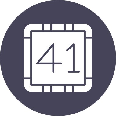 İşlemci. Web simgesi basit illüstrasyon