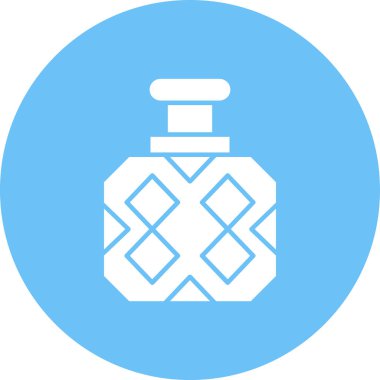 Parfüm şişesi. Basit illüstrasyon