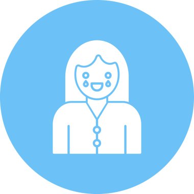 Kadın avatarının vektör illüstrasyonu