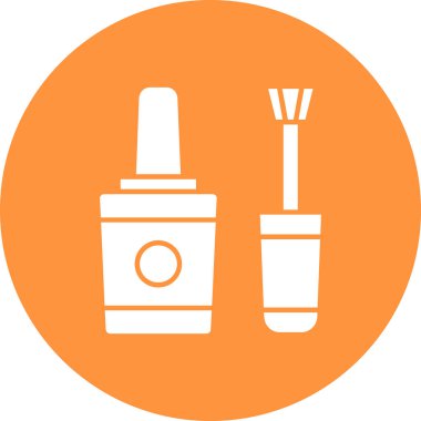 Bir güzellik yüz simgesinin vektör çizimi