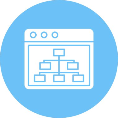 Ağ simgesi. vektör illüstrasyonu