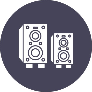 Hoparlör simgesinin vektör illüstrasyonu