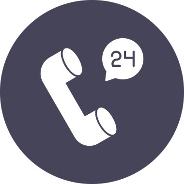 Mavi bir simgenin vektör illüstrasyonu