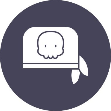 Hayalet. Web simgesi basit illüstrasyon