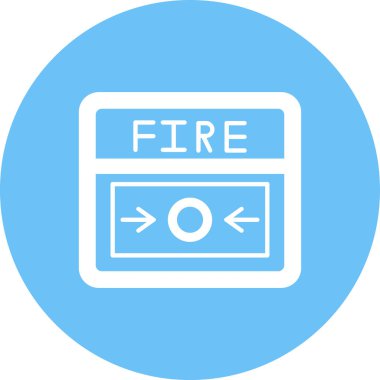 Yangın. Web simgesi basit tasarım