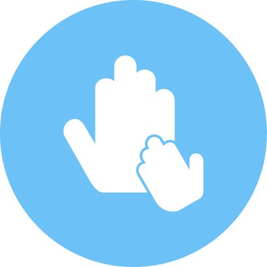 Dokunma simgesinin vektör illüstrasyonu