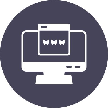 Kolayca değiştirebilen ya da düzenleyebilen web tarayıcı vektör simgesi