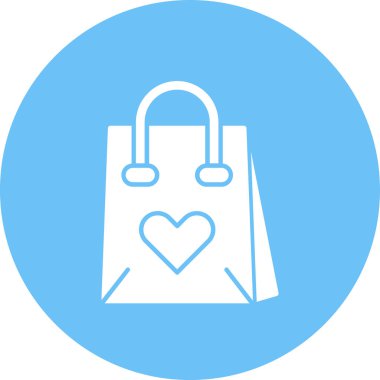 Alışveriş Torbası. Web simgesi basit tasarım