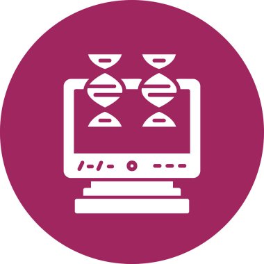 dna. Web simgesi basit illüstrasyon