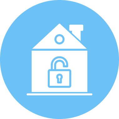 Kilit. Web simgesi basit illüstrasyon