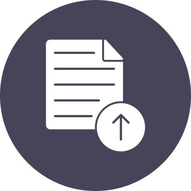 Belge. Web simgesi basit illüstrasyon