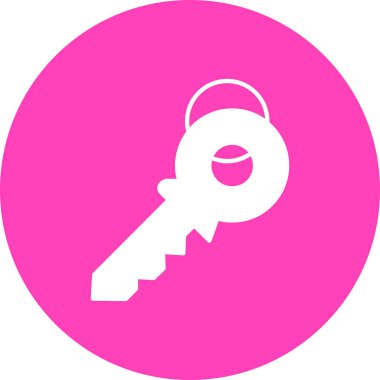 Anahtar. Web simgesi basit illüstrasyon