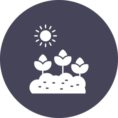 güzel bahçe vektör simgesi